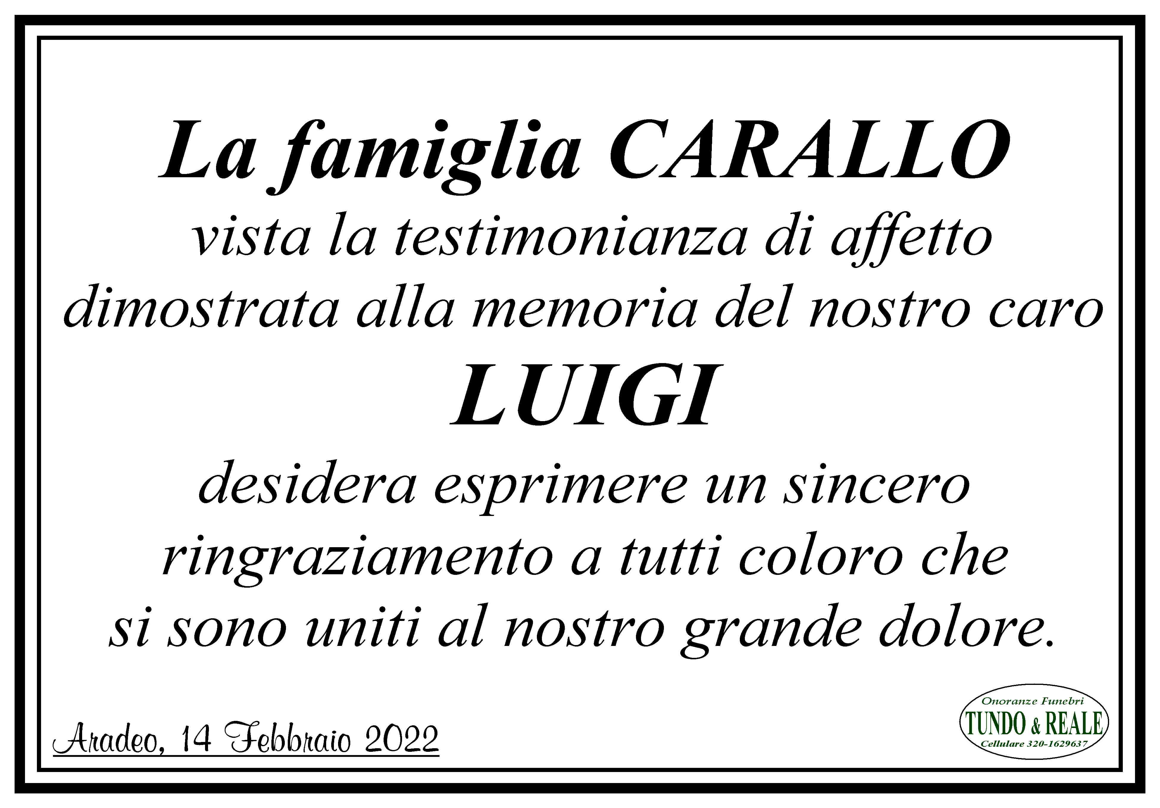 Famiglia Carallo Luigi